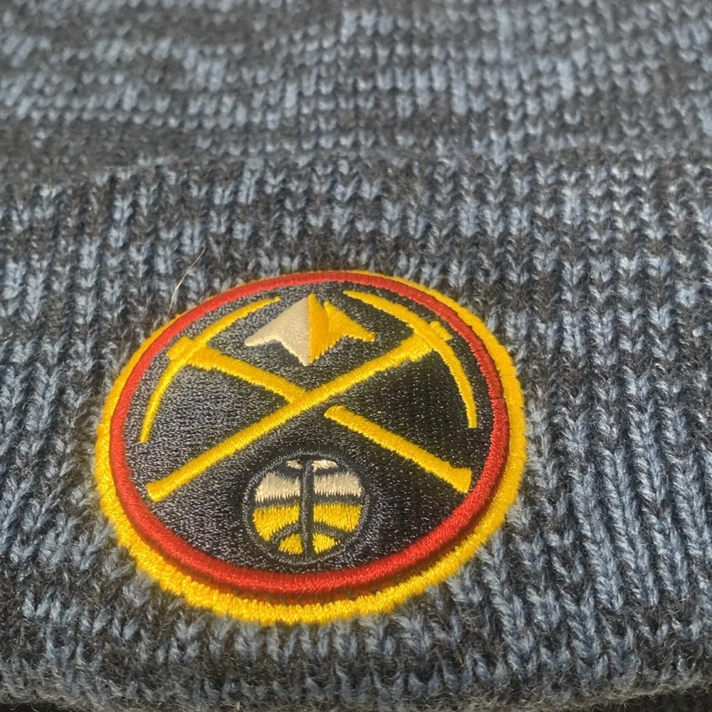 Denver Nuggets Blue Knit Cuffed 47 Beanie With Logo Patch